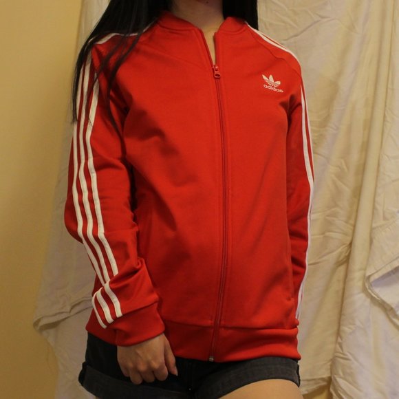 Adidas Red Track Jacket - Picture 2 of 2